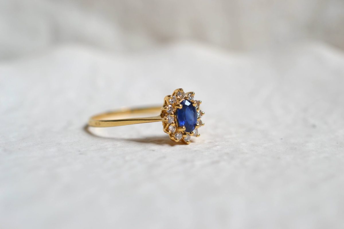 bague de fiançailles diamants ancienne