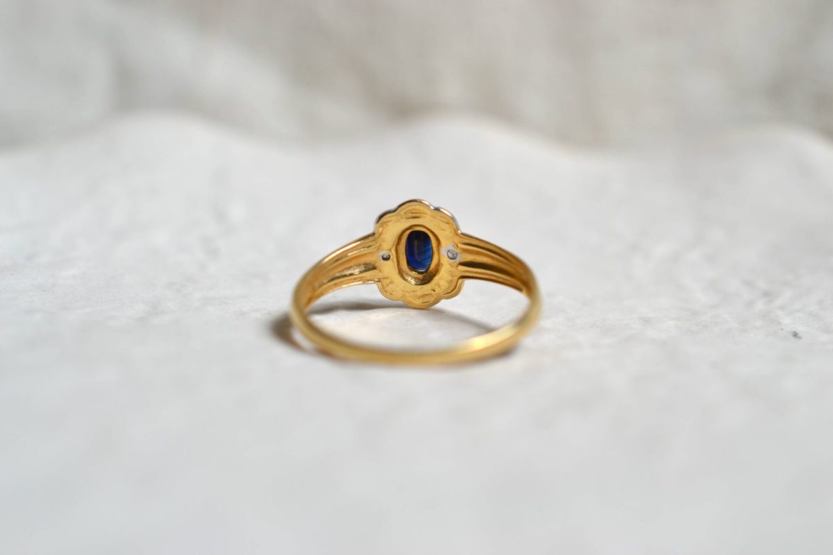 bague de fiançailles diamants vintage