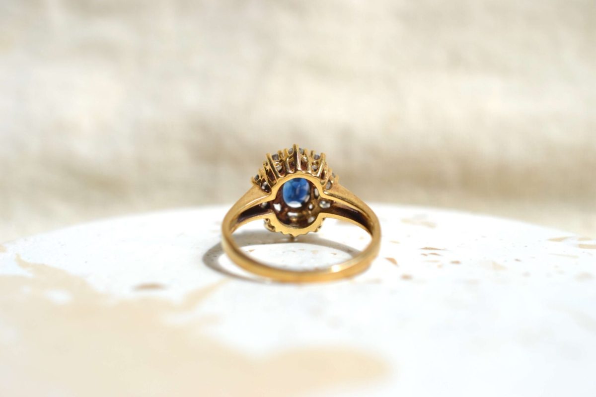 bague de fiançailles marguerite vintage