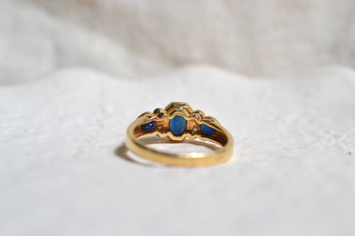 bague de fiançailles saphirs