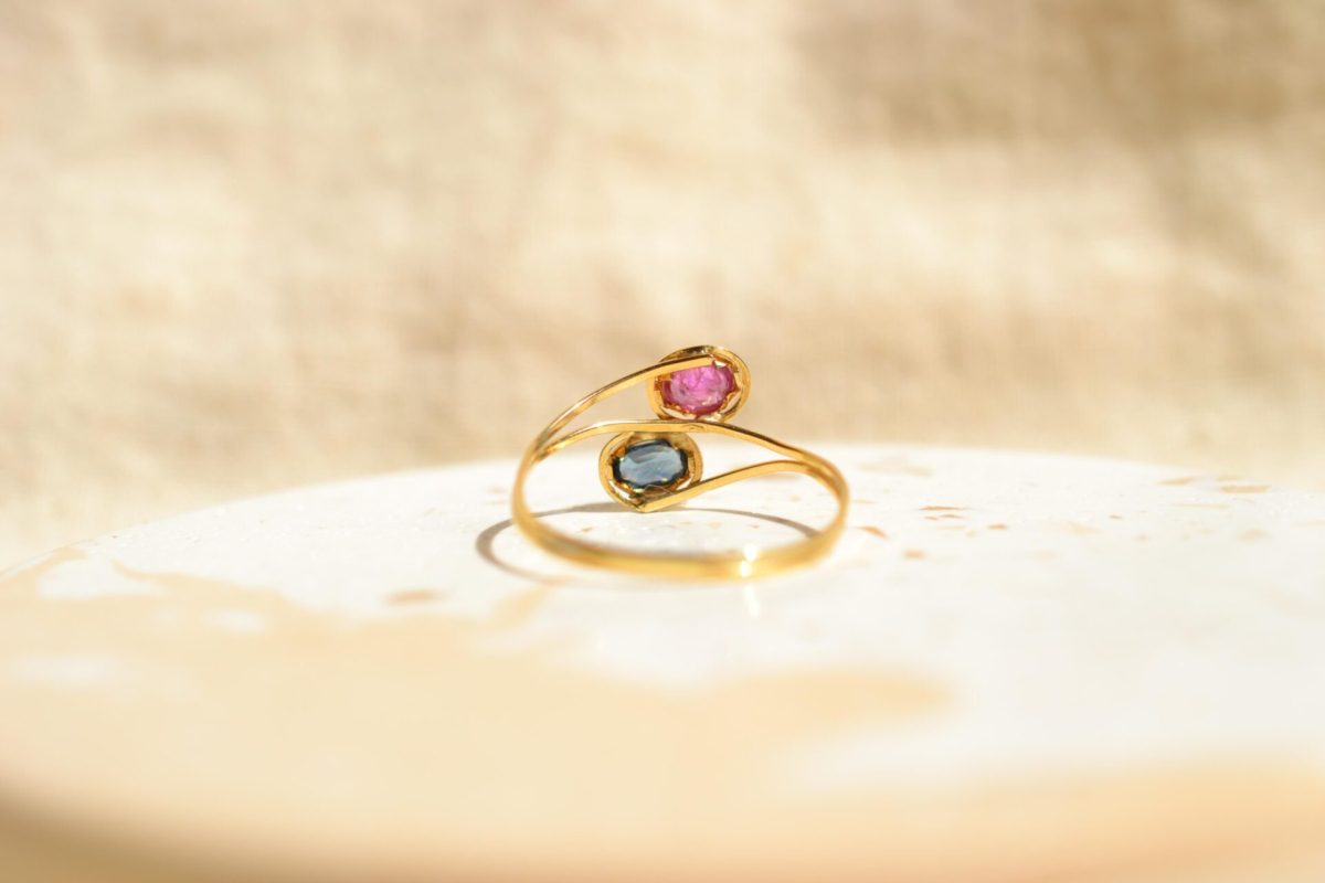 bague saphir et rubis