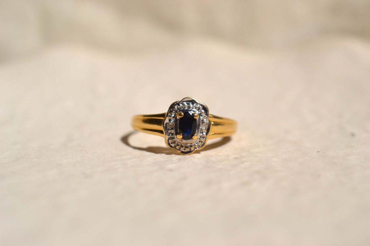 marguerite saphir et diamants