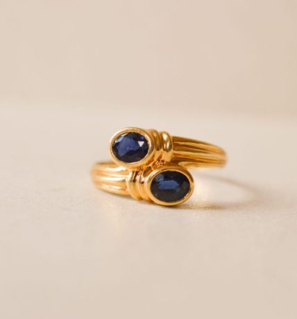 Bague Toi et Moi Saphirs