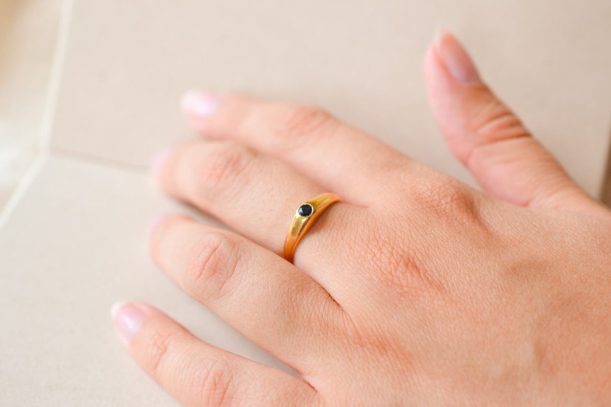 Bague de fiançailles en or