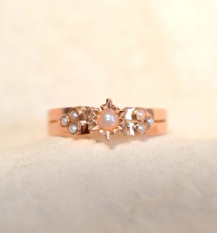 bague ancienne soleil