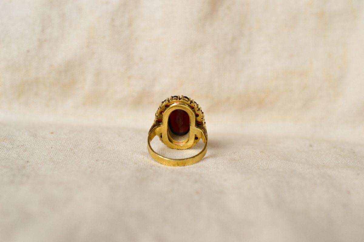 Bague Or Jaune et Grenats