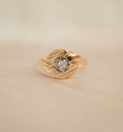 Bague Solitaire Tourbillon
