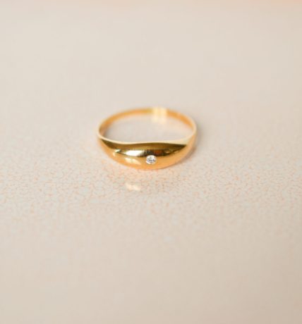 Jonc Anglais Diamant et Or jaune