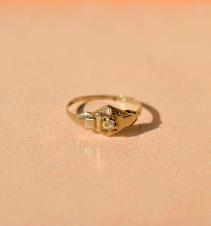 Bague Art Déco Or Blanc