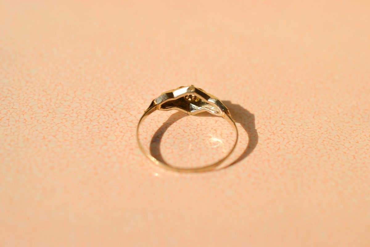 Bague Art Déco Or Blanc