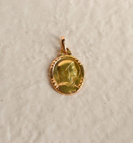 Médaille Mariale Or jaune 18 Carats