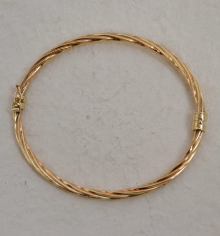 Bracelet torsadé Or jaune 9K