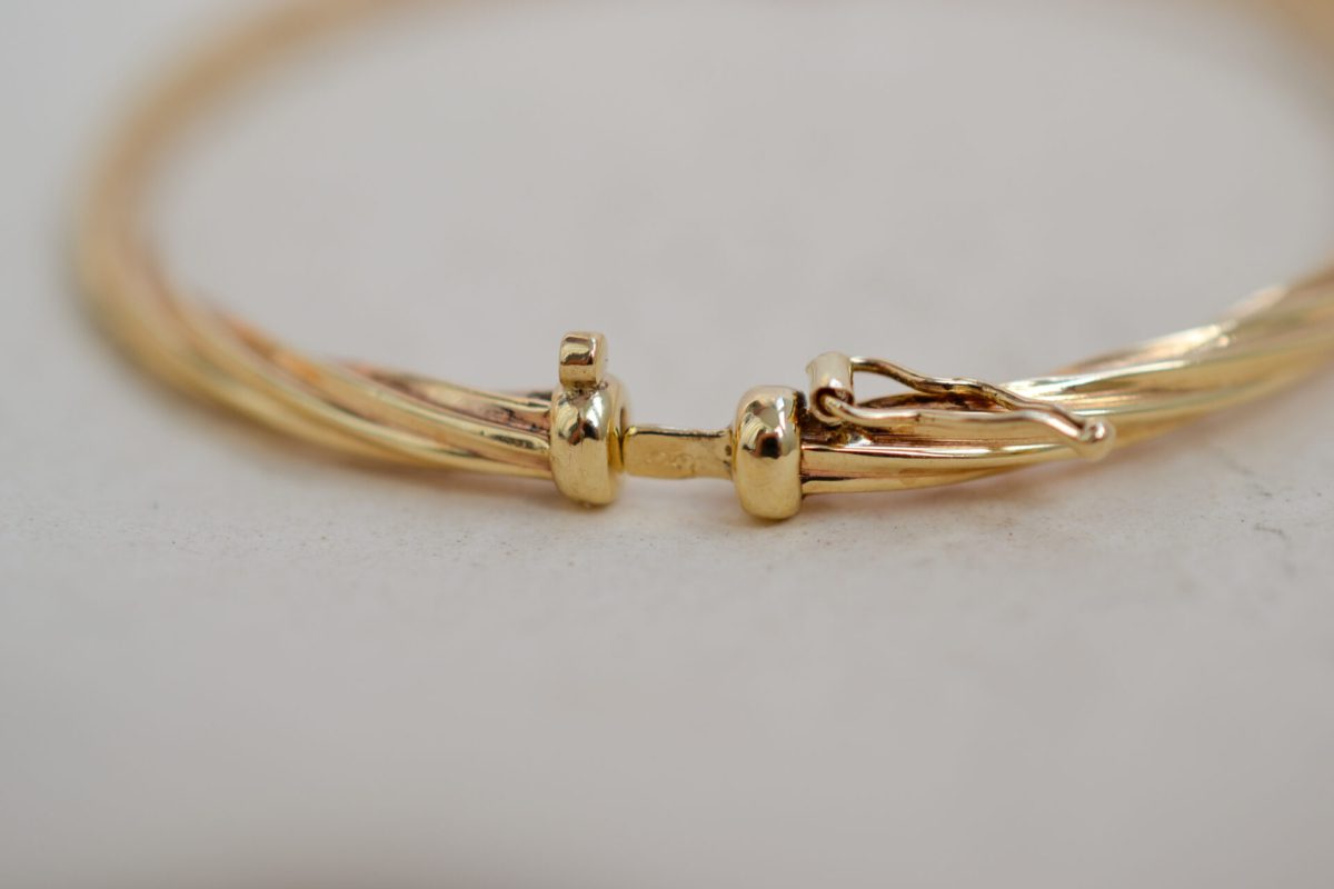 Bracelet torsadé Or jaune 9K