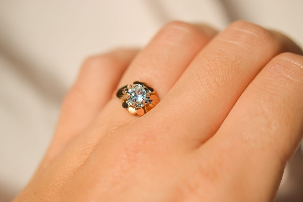 Bague Fleur Topaze
