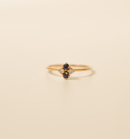 Bague Quatuor Saphirs et Diamants