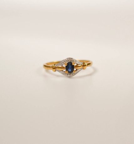 Bague losange Saphir 2 Ors