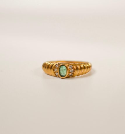 Bague Jonc Émeraude