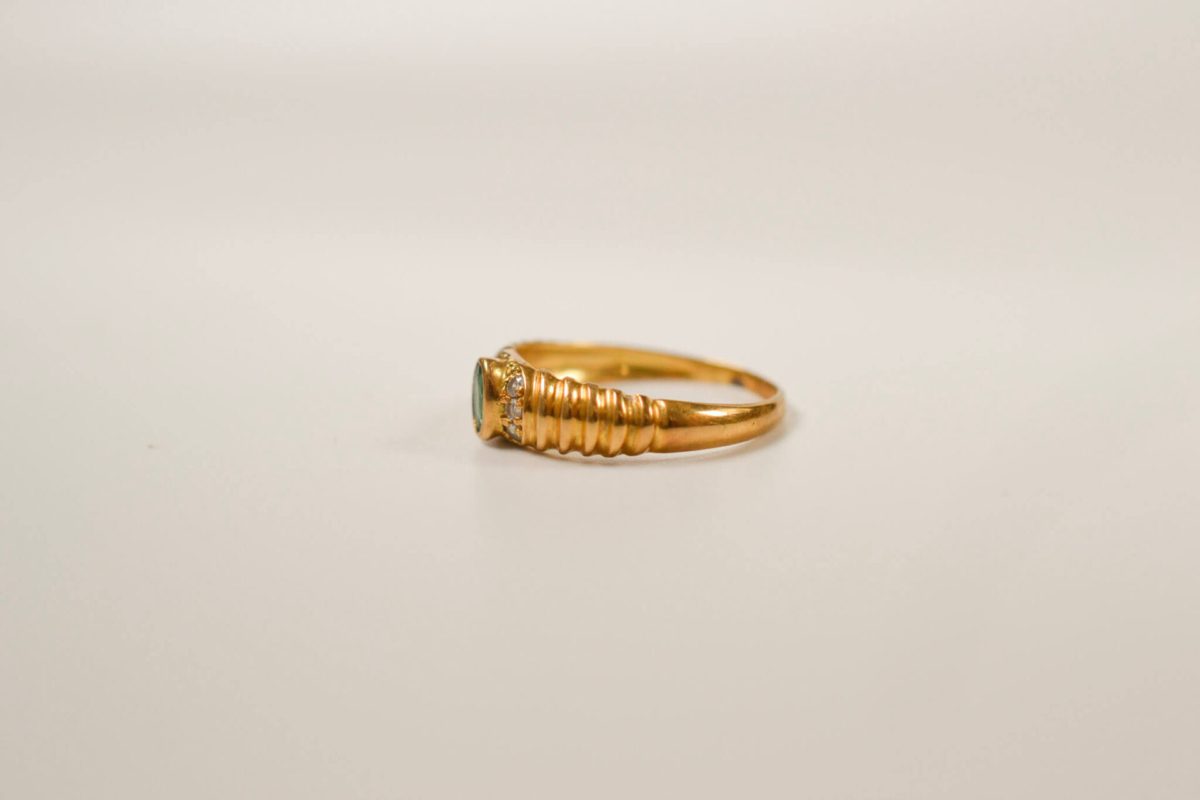 Bague Jonc Émeraude