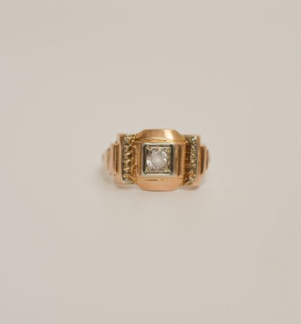 Bague Tank Or champagne