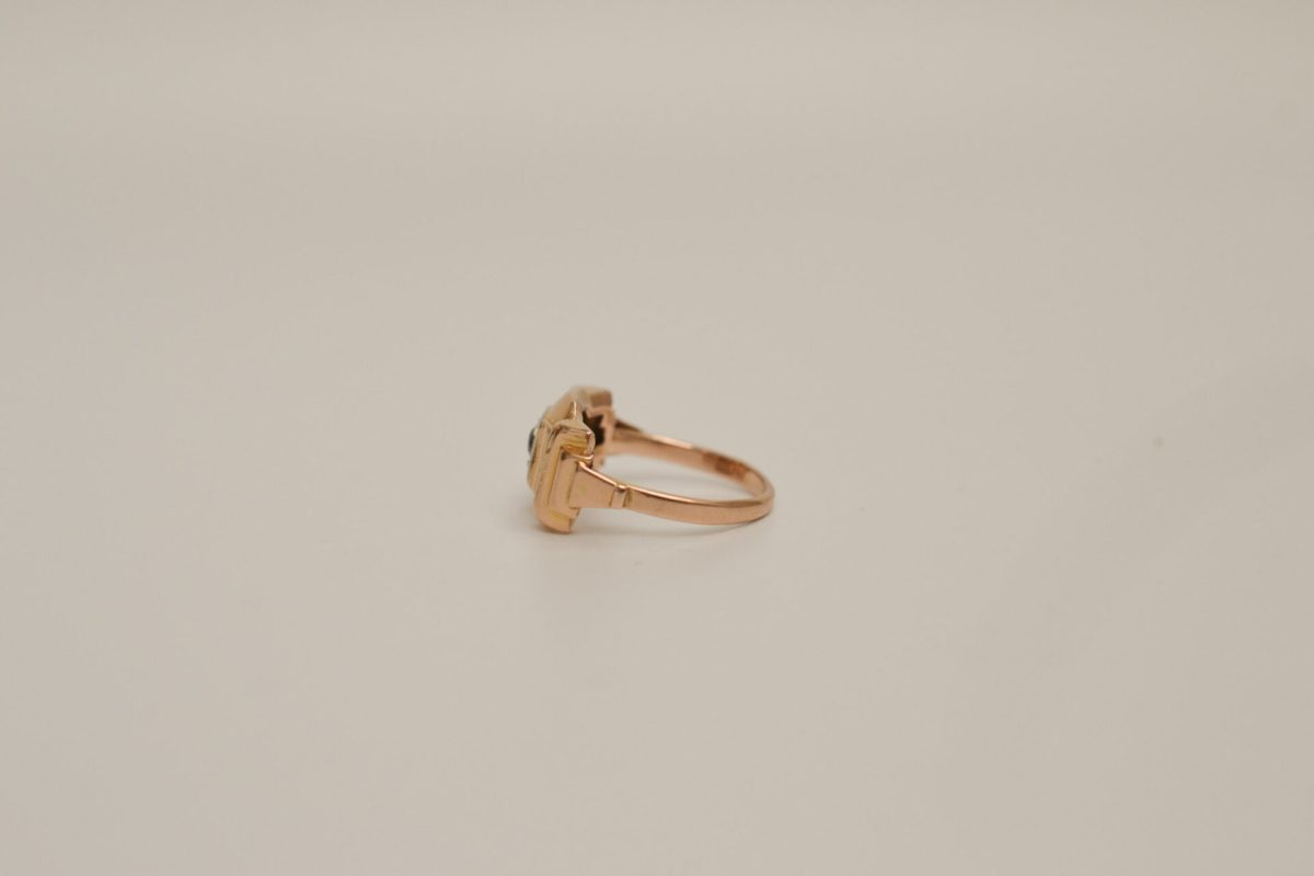 Bague Tank Or champagne
