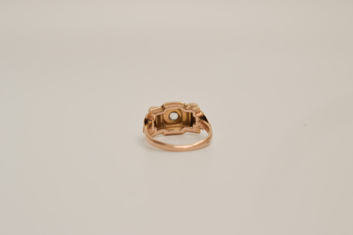 Bague Tank Or champagne