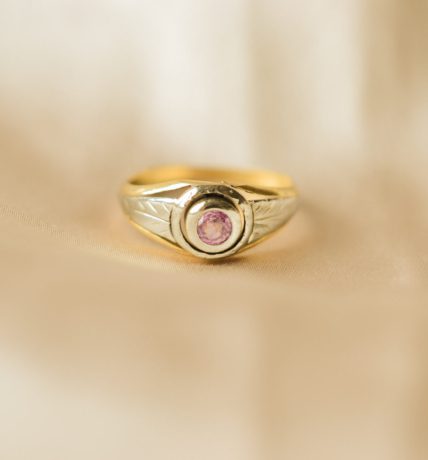 Bague Saphir rose 2 Ors