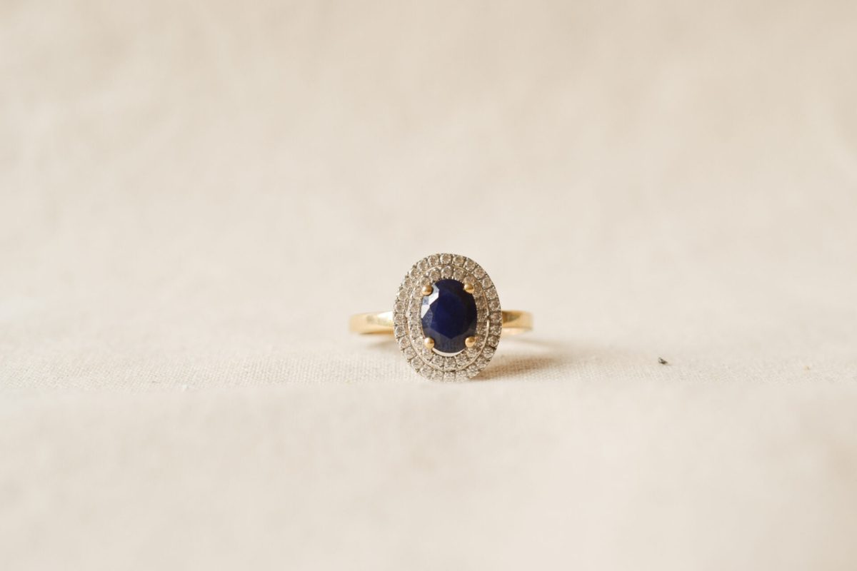bague de fiançailles Saphir