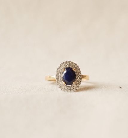 bague de fiançailles Saphir