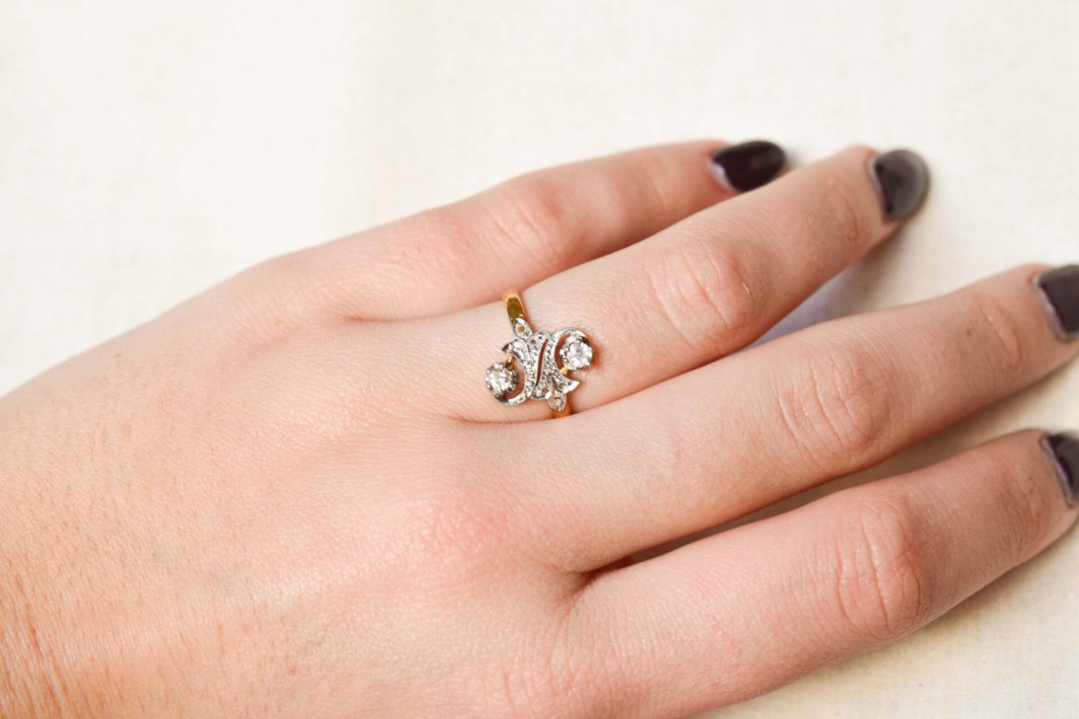 bague en or et diamants bijou ancien