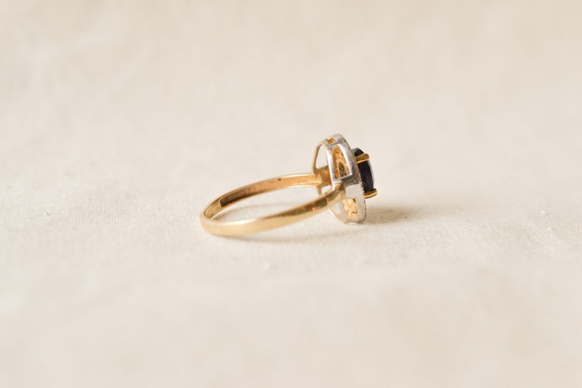 bague marguerite Saphir 2 Ors