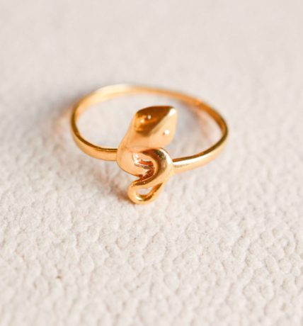 Bague serpent en Or jaune