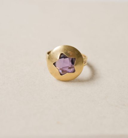 Bague étoile Améthyste