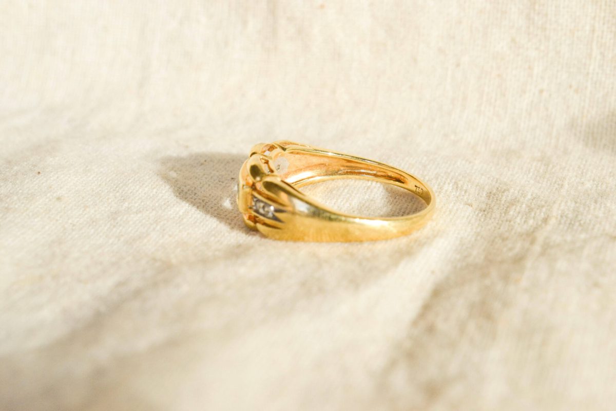 Bague année 50 Saphir et Diamant